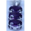 Image 1 : 16.85 CTW AMETHYST PENDANT .925 STERLING SILVER