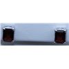 Image 1 : 12.50 CTW GARNET EARRING .925 STERLING SILVER