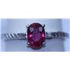 Image 1 : 10.00 CTW RUBY AND DIAMOND RING .925 STERLING SILVER