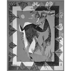 Louis le Brocquy - GOAT IN THE SNOW, 1950