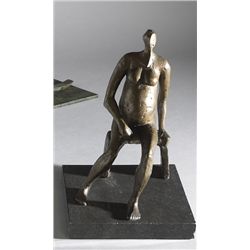 John Behan - UNTITLED (NUDE PREGNANT WOMAN SEATED), 1970