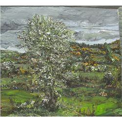 Nick Miller - WHITETHORN FIELD WITH SHEEP, 2000