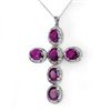 Image 1 : 20.0 ctw Amethyst & Diamond Pendant 14K