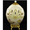 Image 2 : Fabrege Style Decorative Ostrich Egg Jewel Box (DEC-000655)