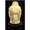 Image 2 : Chinese Handcarved Bone Standing Buddha With Bat (CLB-000707)