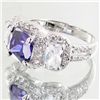 Image 2 : 28.75twc Lab Diamond White Gold Vermeil/925 Ring (JEW-003951)