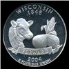 Image 1 : 2004S Wisconsin Silver 25c Graded NGC PR70 DCAM (COI-005468)