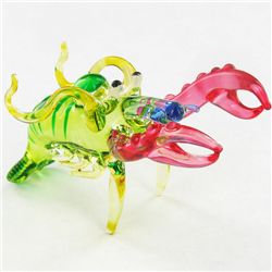 Handcrafted Blown Glass Crawfish (DEC-000994)