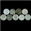 Image 2 : 1900S Barber 10c Circulated 9pcs (COI-012478)