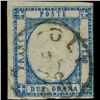 Image 1 : 1861 Scarce Italy Neapolitan 2g Stamp (STM-001160)