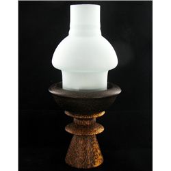 Handcarved Sugar Palm Candle Holder (DEC-001002)