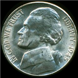 1945S Jefferson 5c MS64/65 (COI-012803)