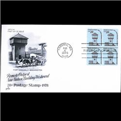 1978 US First Day Postal Cover 4 Block (STM-003226)