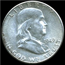 1949S Franklin Silver Half MS64 (COI-010423)