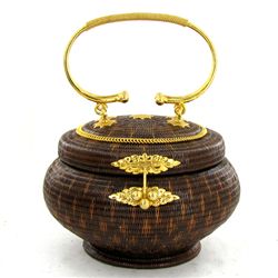 Finely Hand-woven Lipao Silver Plate Handbag (ACT-000450)