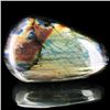 Image 1 : 645ct Large Polished Rainbow Labradorite Cabochon (MIN-001657)