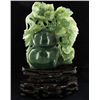 Image 1 : Chinese Handcarved Jade Pears on Base (DEC-000859)