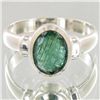 Image 1 : 22twc Colombian Emerald Sterling Ring (JEW-004140)