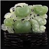 Image 1 : Chinese Handcarved Jade Apples on Base (DEC-000855)
