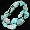 Image 1 : 1330ct Natural Turquoise Chunk Strand (JEW-003465)