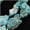 Image 2 : 1330ct Natural Turquoise Chunk Strand (JEW-003465)