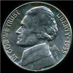 1955 Jefferson 5c MS66 Double Die ERROR (COI-012618)