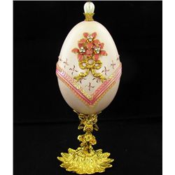 Fabrege Style Decorative Egg Ring Box (DEC-000662)