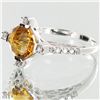 Image 2 : 17.54twc Citrine Diamond 14k Gold Ring (JEW-003397)