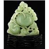 Image 1 : Chinese Handcarved Jade Apples on Base (DEC-000852)