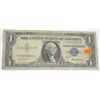 Image 1 : 1957 *RARE STAR NOTE* SERIES $1 SILVER CERTIFICATE SERIAL # *71278906A *RARE EARLY STAR NOTE