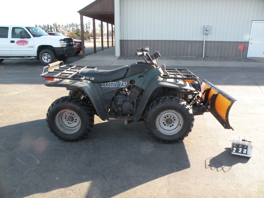 2000 Arctic Cat 500 ATV w/plow 4UF00AT80YT306299