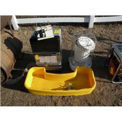 (2) heaters & atv basket