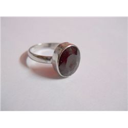 17.60 CTW RUBY RING .925 STERLING SILVER