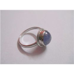 16.25 CTW TANZANITE RING .925 STERLING SILVER