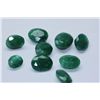 Image 1 : 35.30 AFRICAN EMERALD MIX-SHAPED/SIZED (9 PC)