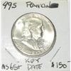 Image 1 : 1949-S FRANKLIN SILVER HALF DOLLAR RED BOOK VALUE IS $150.00 *RARE KEY DATE MS-65+ HIGH GRADE*!!