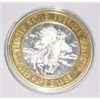 Image 2 : SILVER STRIKE .999 FINE SILVER $10 CASINO GAMING COIN *NATIVE AMERICAN SERIES/GERONIMO-APACHE*!!