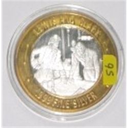 SILVER STRIKE .999 FINE SILVER $10 CASINO GAMING COIN *EXPLORERS OF THE AMERICAN WEST/LEWIS & CLARK*