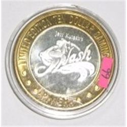 SILVER STRIKE .999 FINE SILVER $10 CASINO GAMING COIN *1995 RIVIERA/SPLASH* COIN WEIGHS 1.34ozs!!