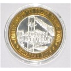 SILVER STRIKE .999 FINE SILVER $10 CASINO GAMING COIN MCCARRAN AIRPORT LIMITED EDITIONWEIGHS 1.34ozs
