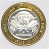 Image 2 : SILVER STRIKE .999 FINE SILVER $10 CASINO GAMING COIN *WINTER EVENTS 2002/LAS VEGAS CLUB* 1.34ozs!!