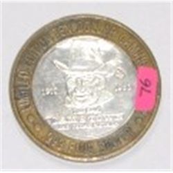 SILVER STRIKE .999 FINE SILVER $10 CASINO GAMING COIN *1993 SAMS TOWN/LIMITED EDITION WEIGHS 1.34ozs