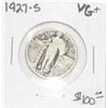 Image 1 : 1927-S STANDING LIBERTY SILVER QUARTER RED BOOK VALUE IS $100.00 *EXTREMELY RARE KEY DATE VG+ GRADE!