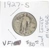 Image 1 : 1927-S STANDING LIBERTY SILVER QUARTER *2ND LOWEST MINTAGE-RED BOOK VALUE IS $800.00 EX RARE VF+!!