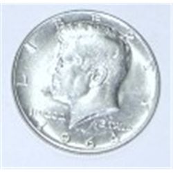 1964 KENNEDY SILVER HALF DOLLAR *RARE MS HIGH GRADE!! SILVER COIN CAME OUT OF SAFE BOX!!