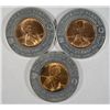 Image 1 : 3 1933 encased lucky pennys from Chicago Century of Progress  mostly red