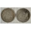 Image 2 : 1877 AND 1858 SEATED HALF DOLLAR VG