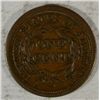 Image 2 : 1846 large penny nice COLOR  XF  est $65-$70