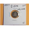 Image 1 : 1857 1/2 DIME
