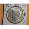 Image 1 : 1922 S PEACE DOLLAR